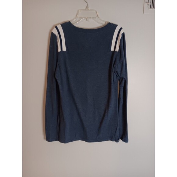 NFL Chicago Bears Womens Long Sleeve Pullover Tee Shirt Top Sz Medium Blue - Picture 6 of 6